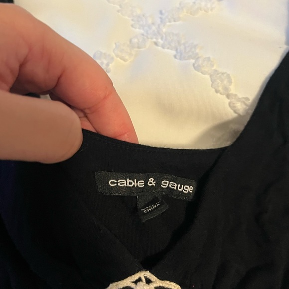 Womens cable and gauge maxi dress - Picture 2 of 3